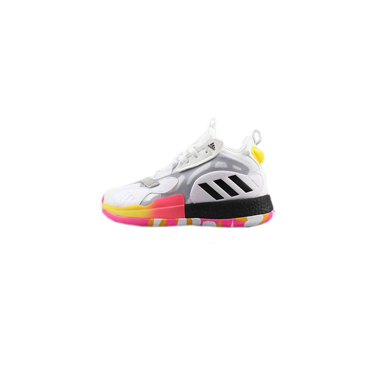 کفش بسکتبال مردانه آدیداس Adidas Zone Boost White Black Orange Yellow