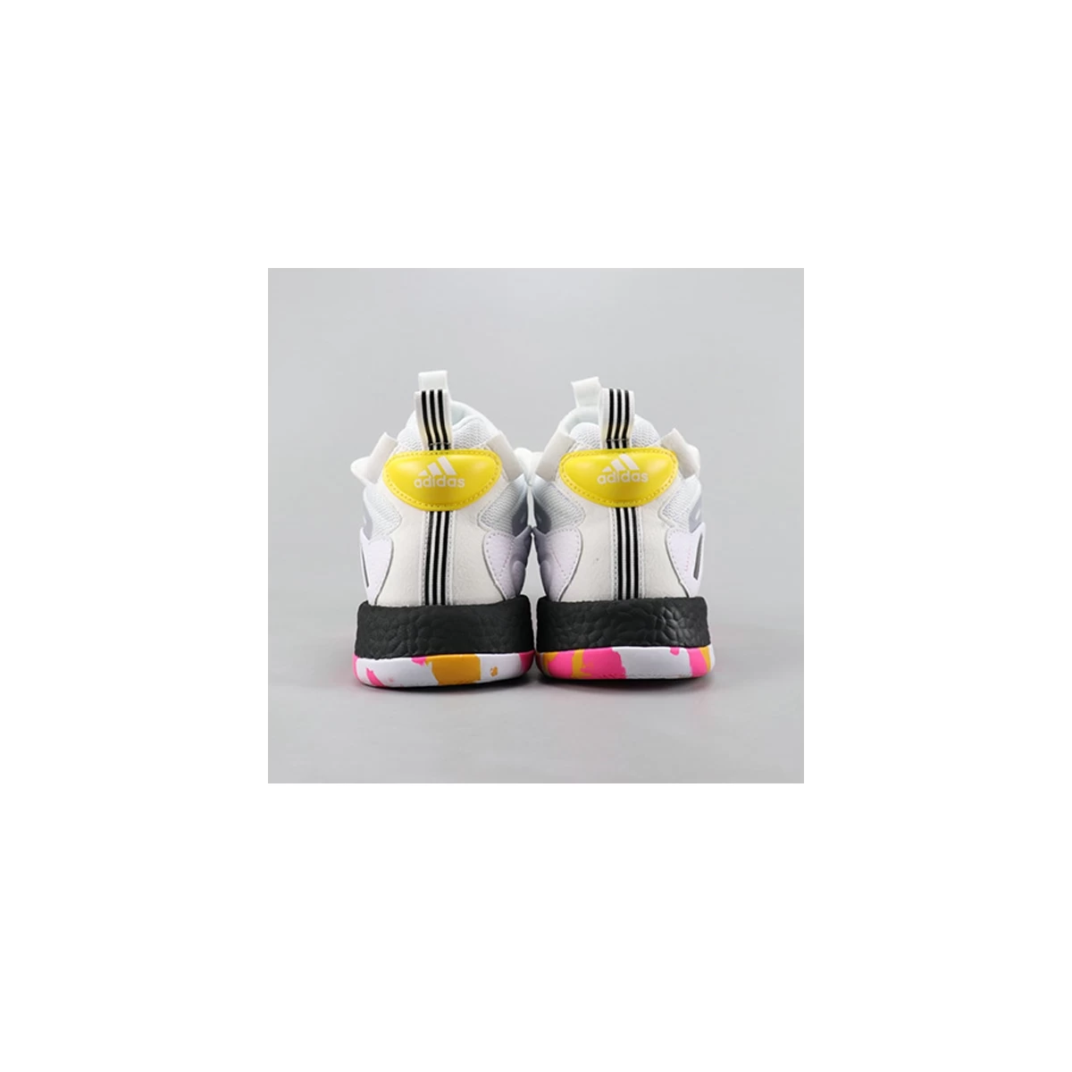کفش بسکتبال مردانه آدیداس Adidas Zone Boost White Black Orange Yellow