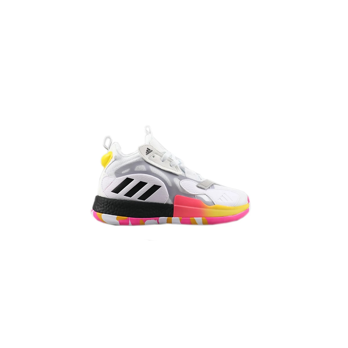 کفش بسکتبال مردانه آدیداس Adidas Zone Boost White Black Orange Yellow