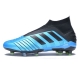 کفش فوتبال آدیداس پردیتور طرح اصلی مشکی آبی Adidas Predator 19+ FG Black Bule