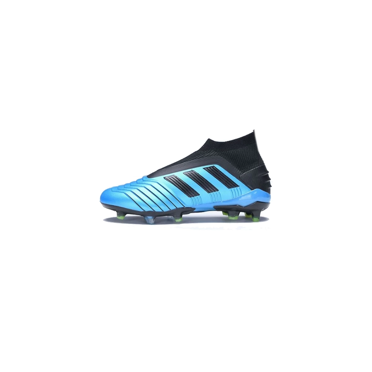 کفش فوتبال آدیداس پردیتور طرح اصلی مشکی آبی Adidas Predator 19+ FG Black Bule