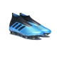 کفش فوتبال آدیداس پردیتور طرح اصلی مشکی آبی Adidas Predator 19+ FG Black Bule