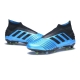 کفش فوتبال آدیداس پردیتور طرح اصلی مشکی آبی Adidas Predator 19+ FG Black Bule