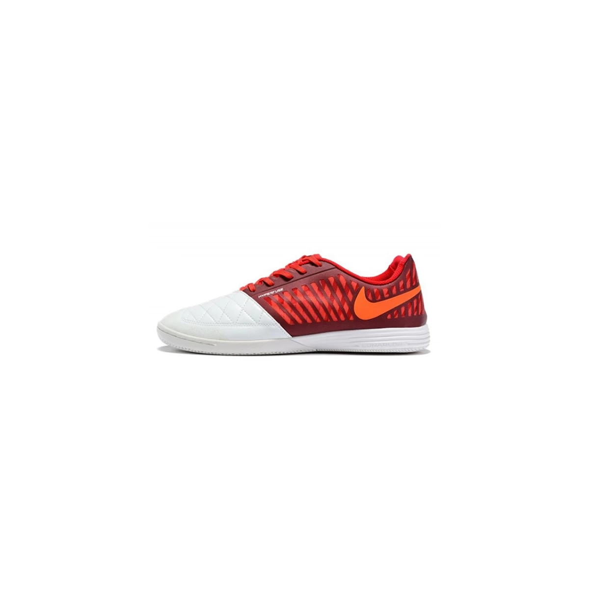 کفش فوتسال نایک لونار گتو طرح اصلی قرمز سفید Nike Lunar Gato II IC Red White