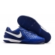کفش فوتسال نایک تمپو لجند طرح اصلی سفید آبی Nike Tiempo Legend VIII Academy IC White Blue