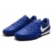 کفش فوتسال نایک تمپو لجند طرح اصلی سفید آبی Nike Tiempo Legend VIII Academy IC White Blue