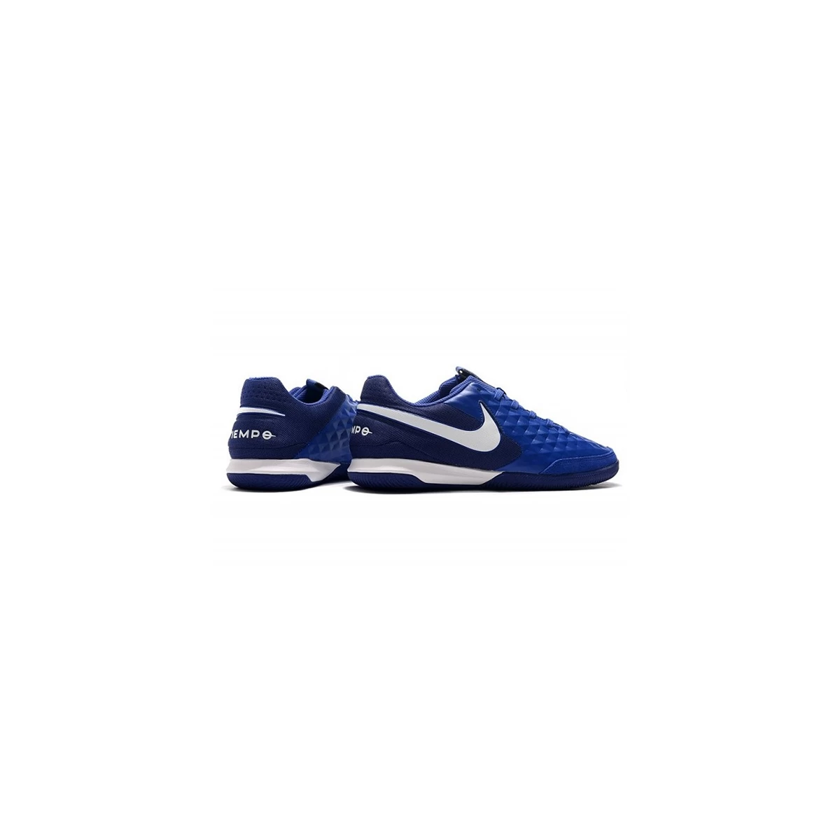 کفش فوتسال نایک تمپو لجند طرح اصلی سفید آبی Nike Tiempo Legend VIII Academy IC White Blue