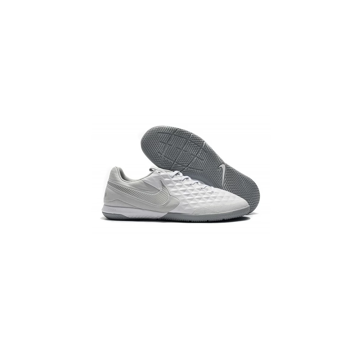 کفش فوتسال نایک تمپو لونار طرح اصلی سفید Nike Tiempo Lunar Legend VIII Pro IC White