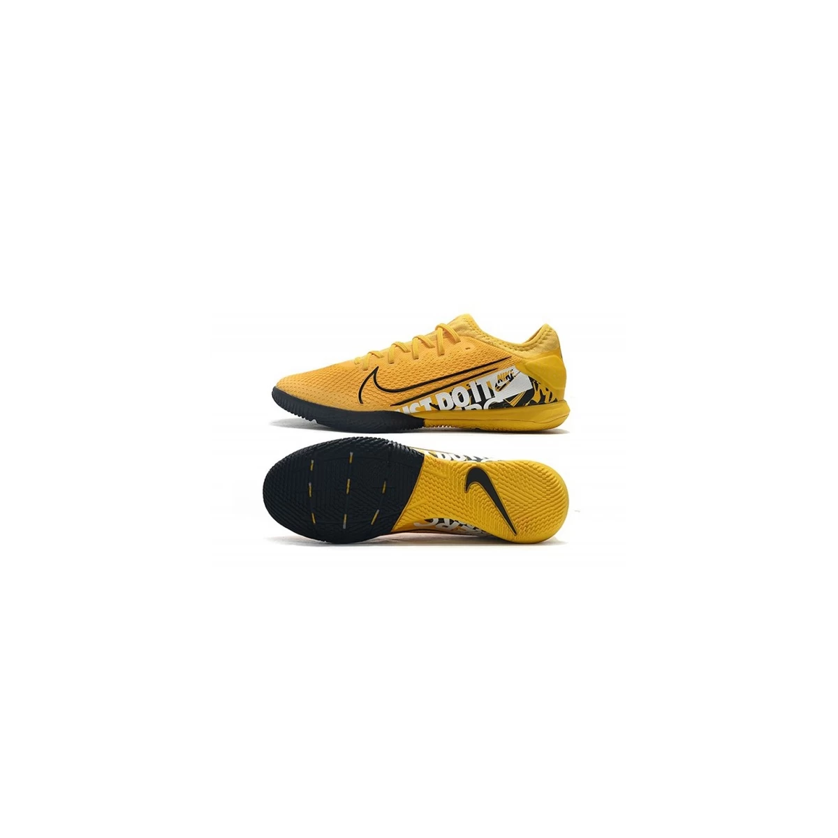 کفش فوتسال نایک مرکوریال طرح اصلی زرد سفید مشکی Nike Mercurial Vapor XIII Pro IC  Yellow White Black
