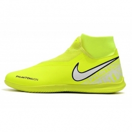 کفش فوتسال ساقدار نایک فانتوم طرح اصلی زرد سفید مشکی Nike Phantom Vision Academy DF IC Yellow White Black