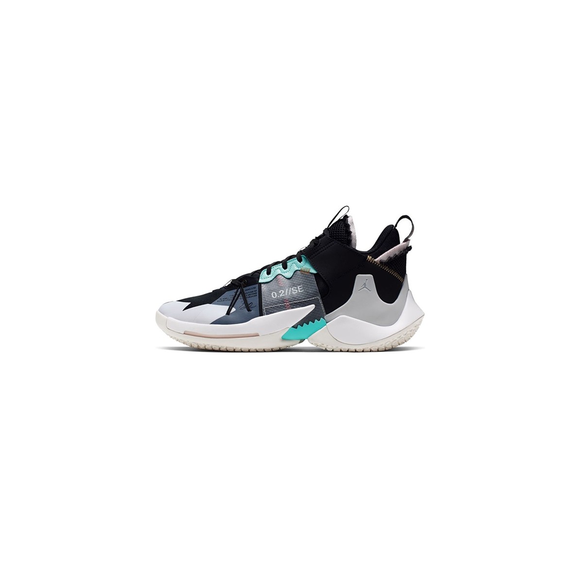 کفش بسکتبال نایک جردن Nike Jordan Why Not Zer0.2 Black Vast Grey
