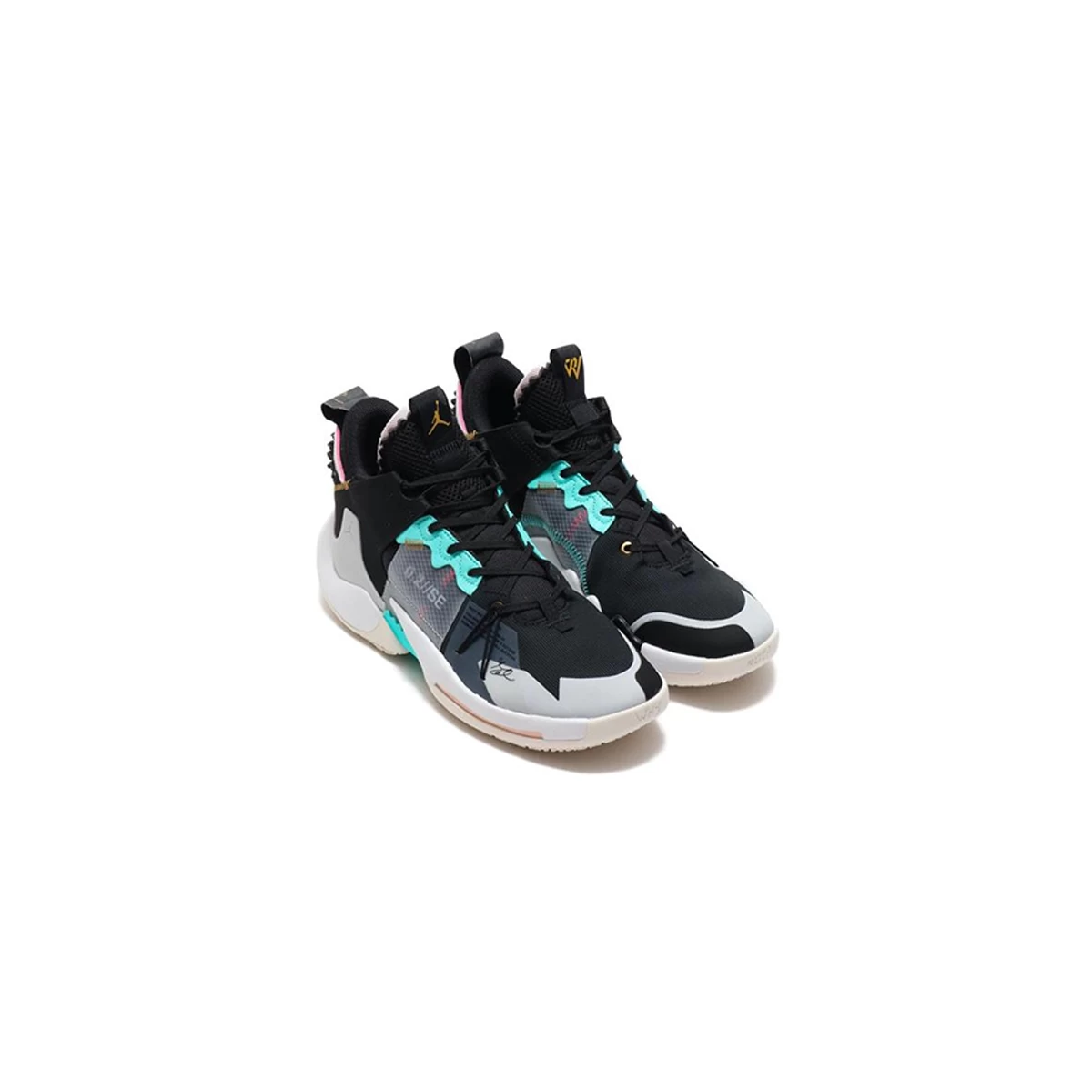کفش بسکتبال نایک جردن Nike Jordan Why Not Zer0.2 Black Vast Grey