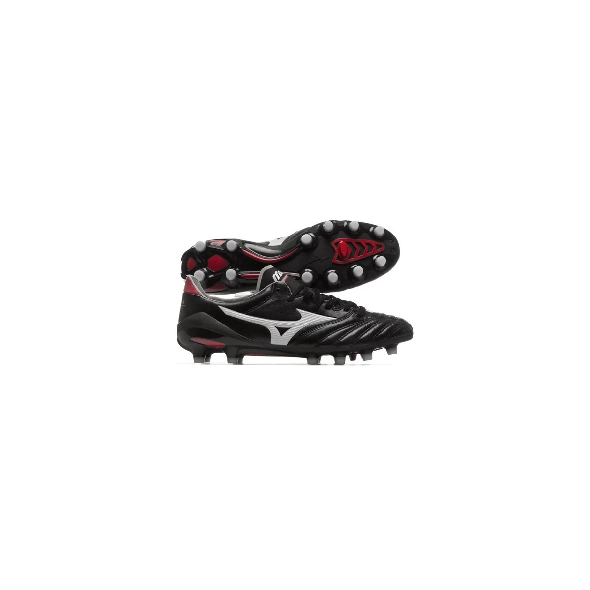 کفش فوتبال میزانو طرح اصلی مشکی سفید قرمز Mizuno Morelia Neo Black White Red