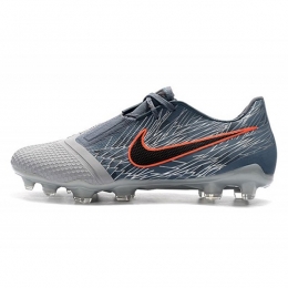 کفش فوتبال نایک فانتوم طرح اصلی خاکستری مشکی آبی Nike Phantom VNM Elite FG Grey Black Blue