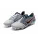 کفش فوتبال نایک فانتوم طرح اصلی خاکستری مشکی آبی Nike Phantom VNM Elite FG Grey Black Blue