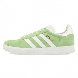 کتانی رانینگ زنانه آدیداس Adidas Gazelle Green White Gold