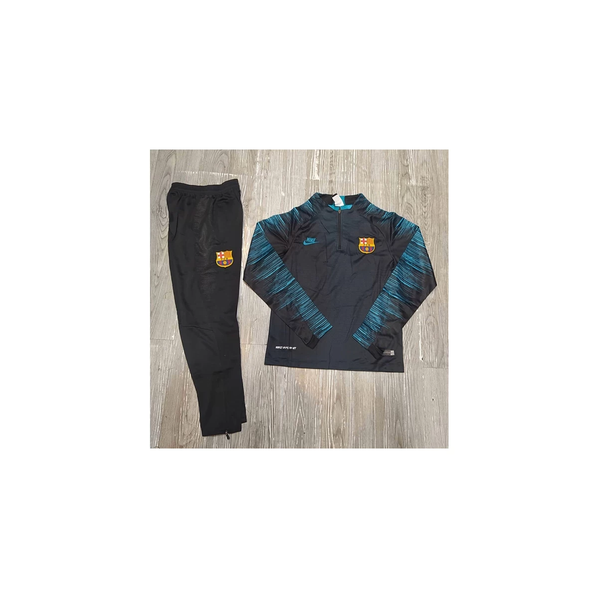 ست نیم زیپ پسرانه بارسلونا Barcelona Training Tracksuit 2019-20