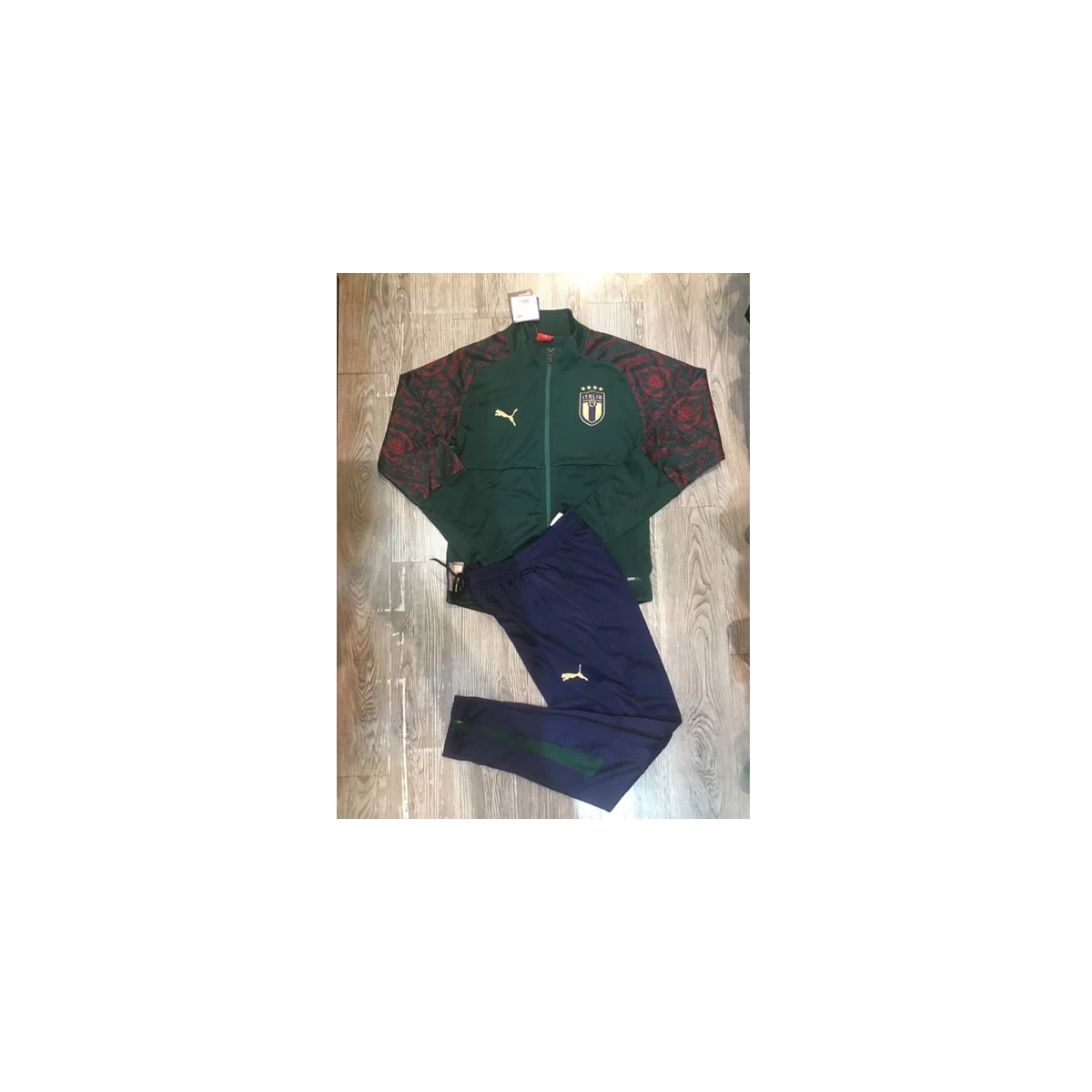 گرمکن شلوار ایتالیا سبز Italy Training Tracksuit 2020