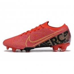 کفش فوتبال نایک طرح اصلی قرمز طلایی مشکی Nike Mercurial Vapor XIII Elite FG Red Gold Black