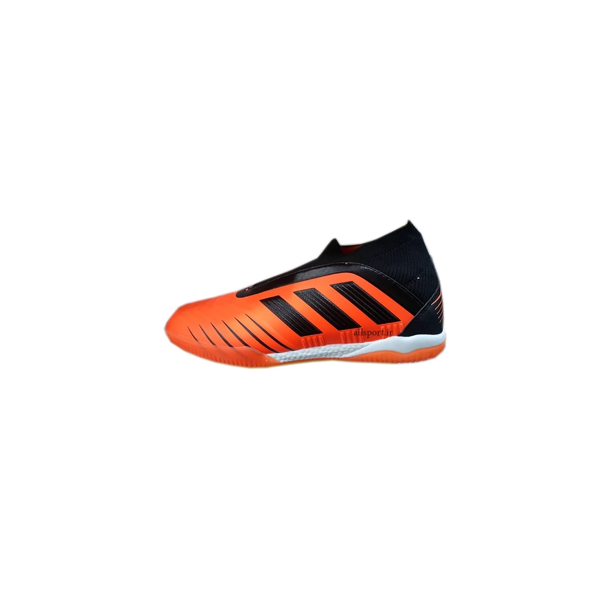 کفش فوتسال آدیداس طرح اصلی مشکی نارنجی Adidas Predator Tango 19+ IN Black Orange