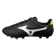 کفش فوتسال میزانو طرح اصلی مشکی سفید زرد Mizuno Morelia FG Black White Yellow