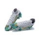 کفش فوتبال نایک مرکوریال ساقدار طرح اصلی خاکستری طلایی سبز Nike Mercurial Superfly VII Elite FG Grey Gold Green