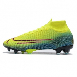 کفش فوتبال نایک مرکوریال ساقدار طرح اصلی زرد سبز نارنجی Nike Mercurial Superfly VII Elite FG Yellow Green Orang
