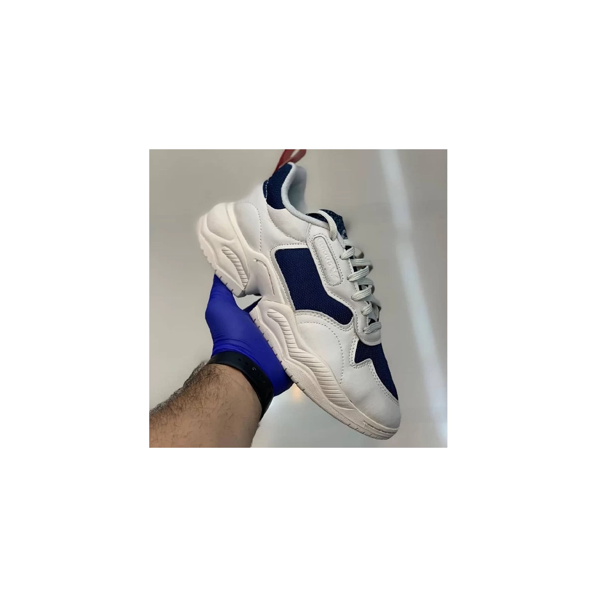 کتانی رانینگ مردانه آدیداس Adidas Super Court RX White Blue