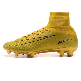 کفش فوتبال نایک طرح اصلی ساقدار زرد مشکی Nike Mercurial Superfly Yello