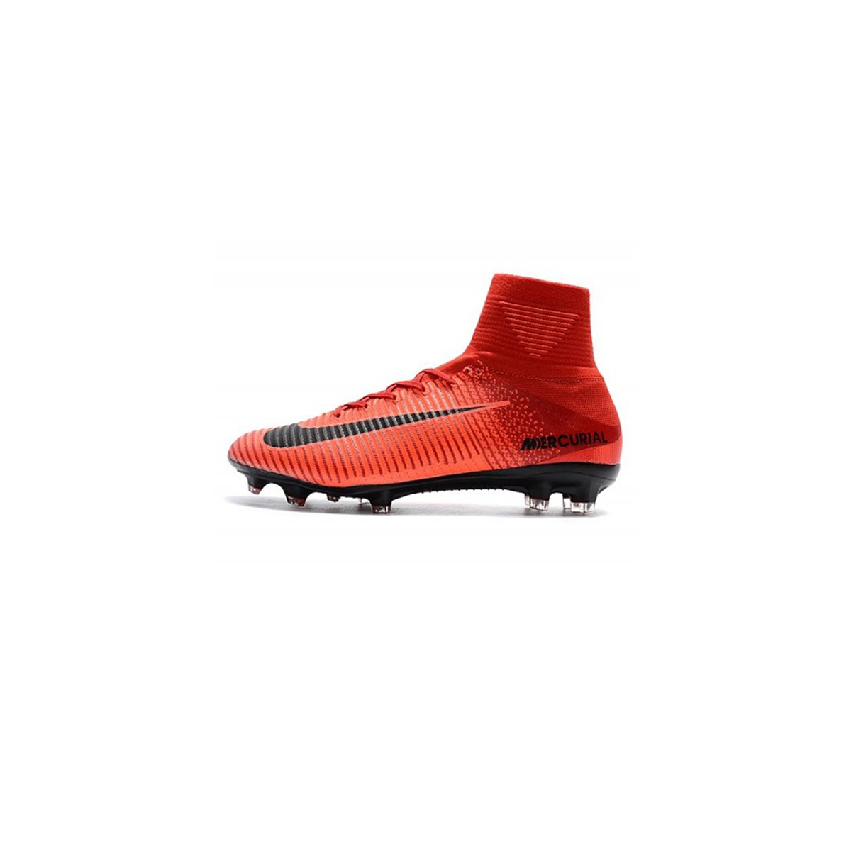 کفش فوتبال نایک مرکوریال طرح اصلی ساقدار قرمز مشکی Nike Mercurial Supe