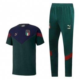 پلوشرت شلوار ایتالیا سبز Italy Polo Shirt 2019-2020 Green