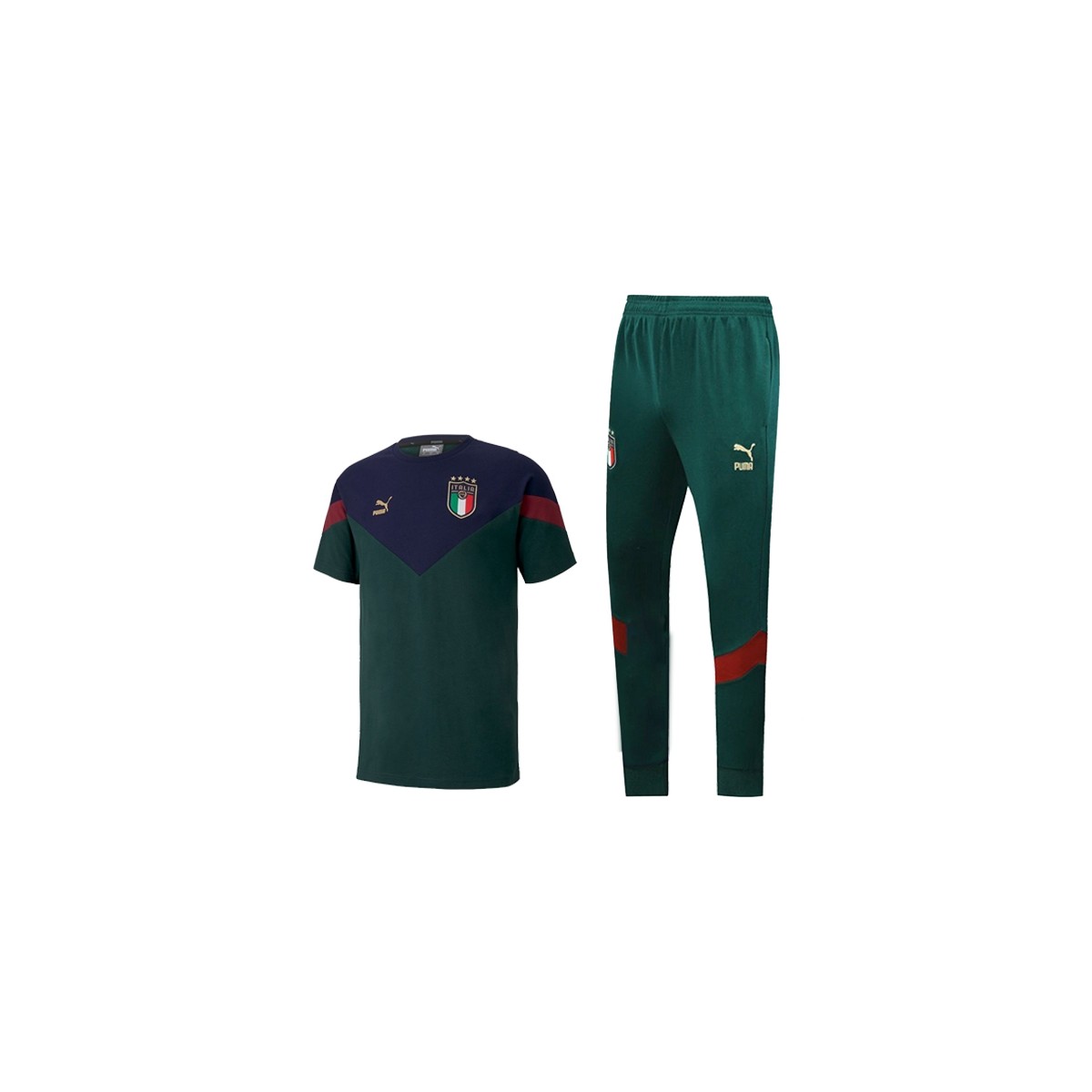 پلوشرت شلوار ایتالیا سبز Italy Polo Shirt 2019-2020 Green