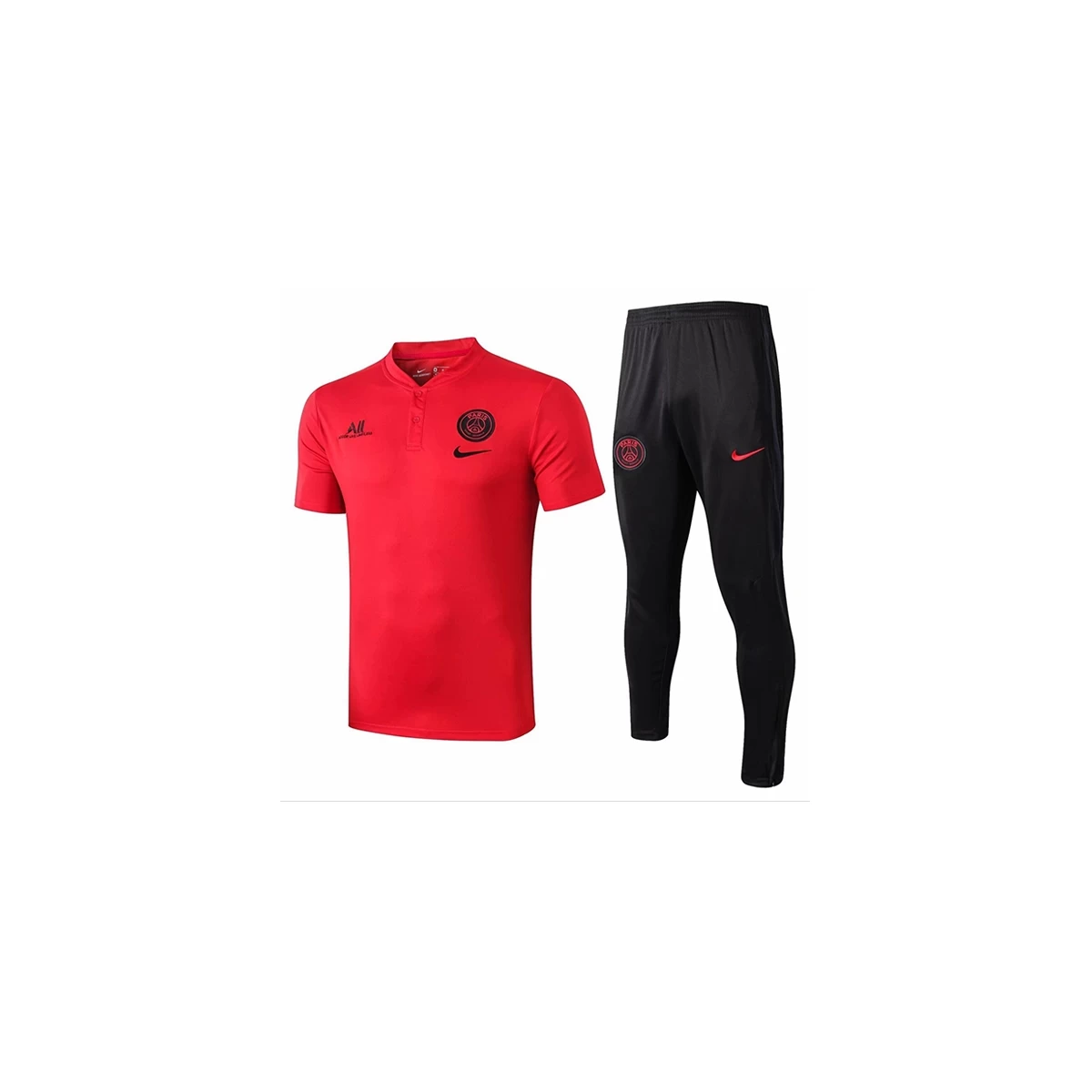 پلوشرت شلوارپاریسن ژرمن قرمز مشکی Paris Saint Germain Polo Shirt 2019