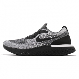 کتانی رانینگ مردانه نایک Nike Epic React Flyknit Black White