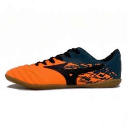کفش فوتسال میزانو مورلیانئو طرح اصلی نارنجی مشکی Mizuno Morelia Neo