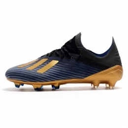 کفش فوتبال آدیداس طرح اصلی آّی مشکی زرد Adidas X 19.1 FG Blue Black Gold