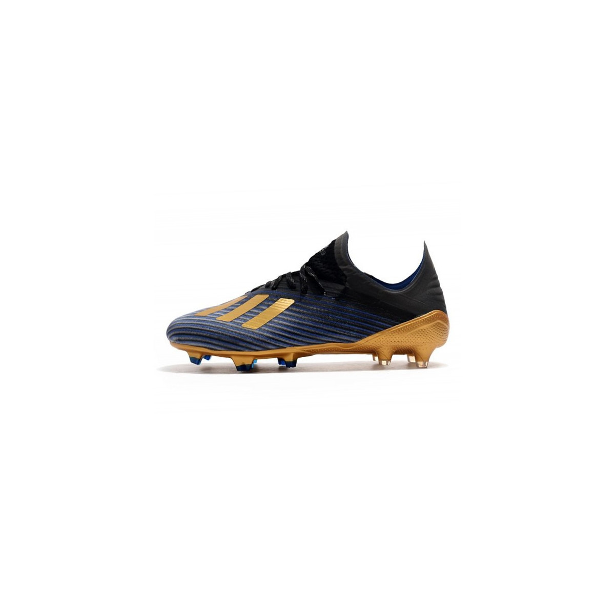 کفش فوتبال آدیداس طرح اصلی آّی مشکی زرد Adidas X 19.1 FG Blue Black Gold