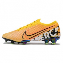 کفش فوتبال نایک مرکوریال طرح اصلی نارنجی زرد مشکی Nike Mercurial Vapor XIII Elite FG Orange Yellow Black