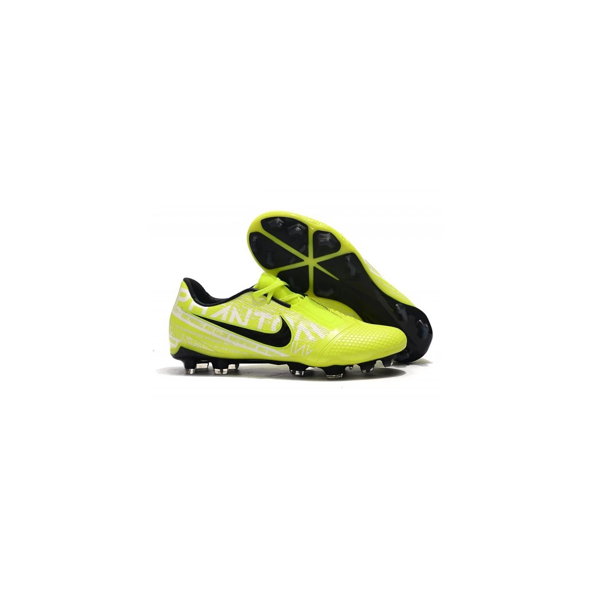 کفش فوتبال نایک فانتوم طرح اصلی زرد سفید Nike Phantom VNM Elite FG Yellow White
