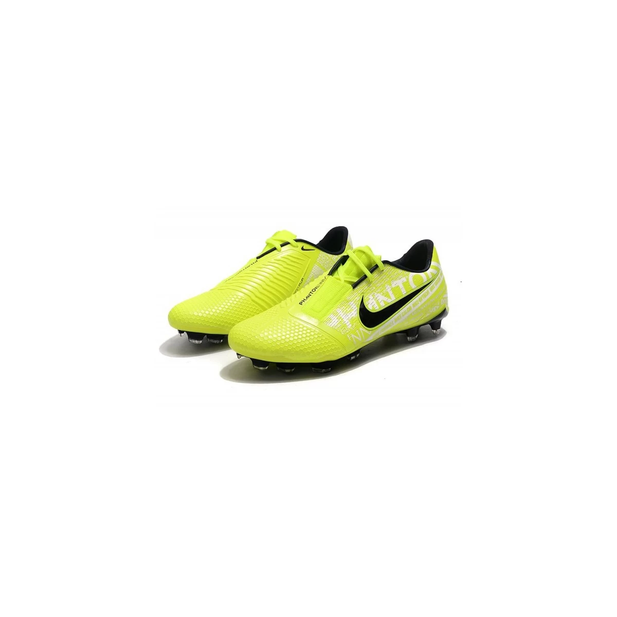کفش فوتبال نایک فانتوم طرح اصلی زرد سفید Nike Phantom VNM Elite FG Yellow White