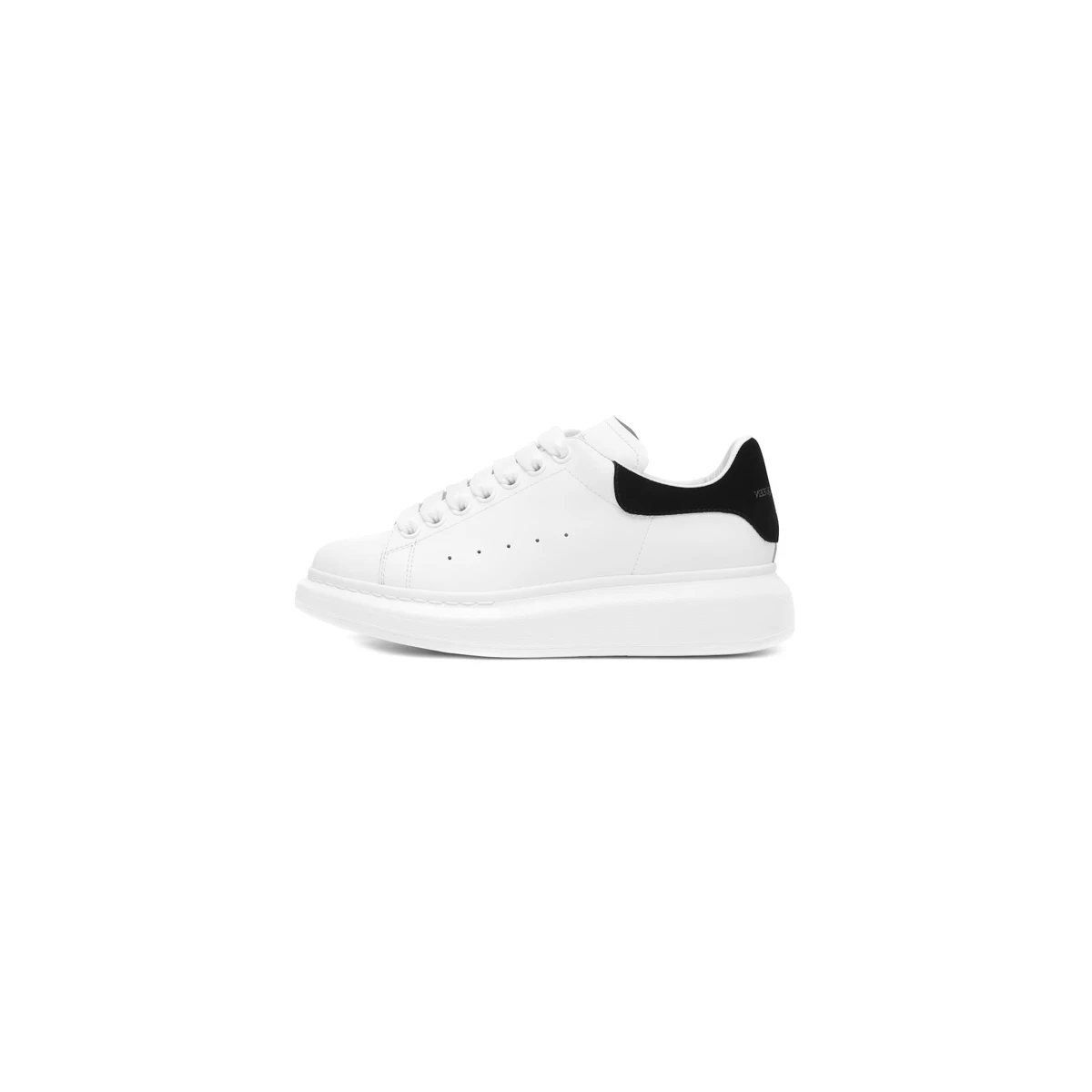 کتانی رانینگ مردانه الکساندر Alexander Mcqueen Leather White Black