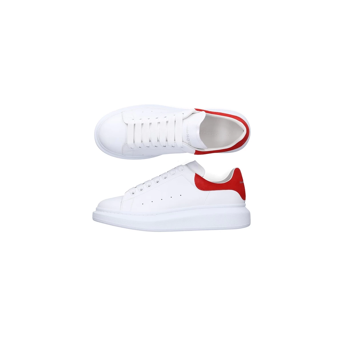 کتانی رانینگ زنانه الکساندر Alexander Mcqueen Exaggerated White Red