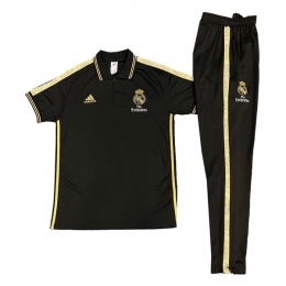 پلوشرت شلوار رئال مادرید  مشکی Real Madrid  Polo Shirt 2019-2020 Black