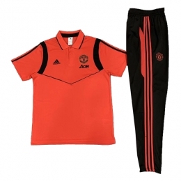 پلوشرت شلوار منچستر یونایتد Manchester United  Polo Shirt 2019-2020 Red