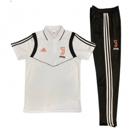 پلوشرت شلوار یوونتوس سفید مشکی Juventus Polo Shirt 2019-20  White Black