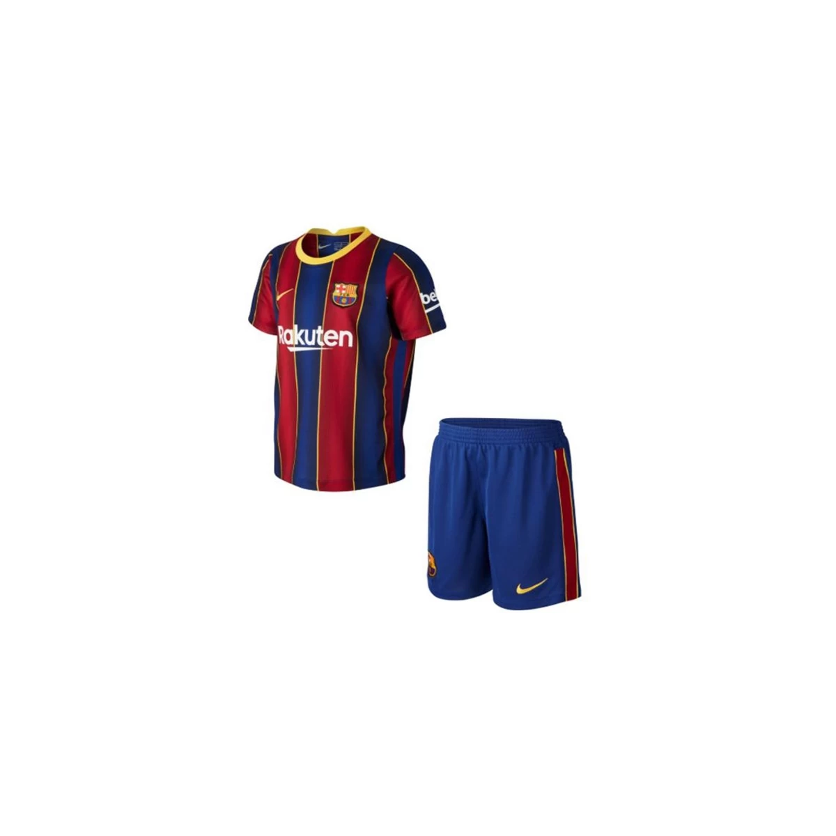 لباس شورت اول بارسلونا Barcelona 2020-21 Home Soccer Jersey Kit Shirt+Short