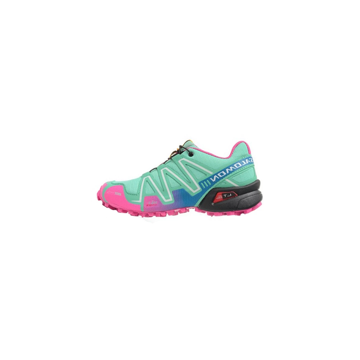 کتانی رانینگ زنانه سالامون Salomon Speedcross 3 Trail  Green Pink Black