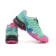 کتانی رانینگ زنانه سالامون Salomon Speedcross 3 Trail  Green Pink Black