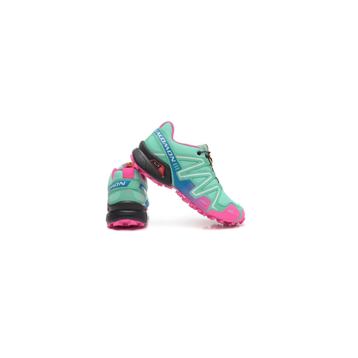 کتانی رانینگ زنانه سالامون Salomon Speedcross 3 Trail  Green Pink Black