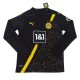 لباس  دوم دورتموند آستین دار Borussia Dortmund 2020-21 Away Soccer Jersey Long Sleeve